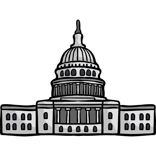 Capitol landmark united states building icon