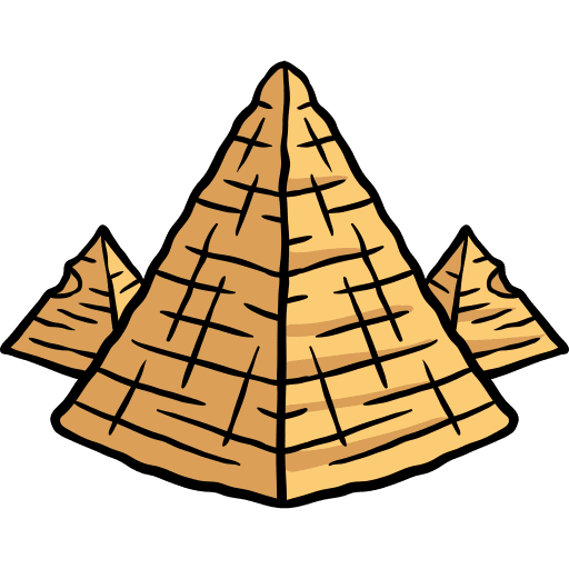Pyramids ancient africa monuments icon