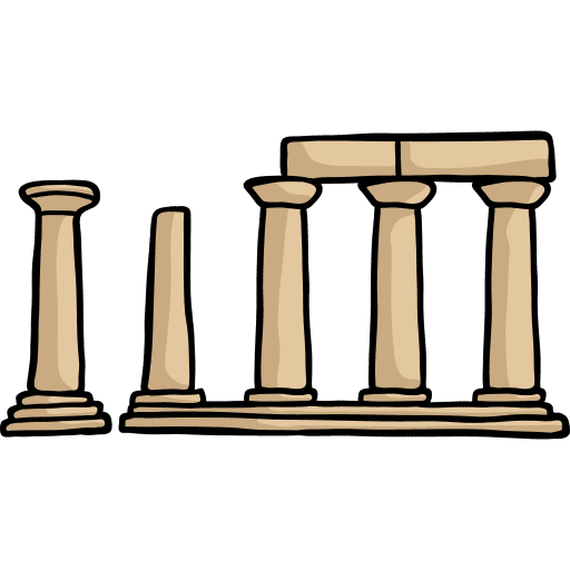 Temple of apollo temple of apollo architectonic landmark icon