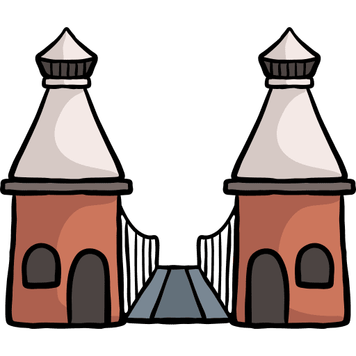 Bridge of the west landmark monument building icon