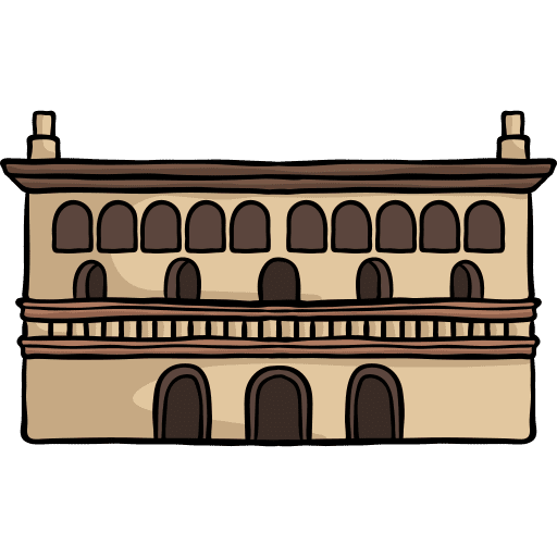 Lonja of zaragoza structure building monument icon