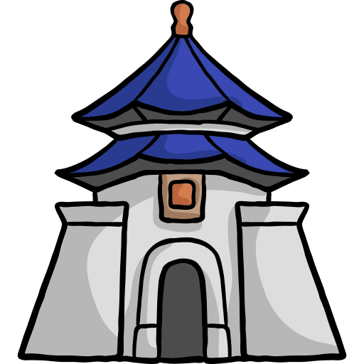 Memorial hall landmark taiwan chiang kai shek icon