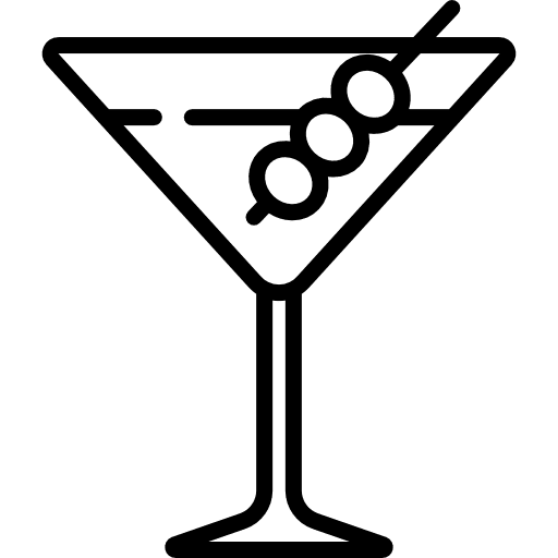 Martini food and restaurant drinks cocktail icon