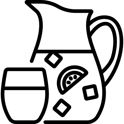 Sangria bar drinks food and restaurant icon Sangria bar drinks food and restaurant icon