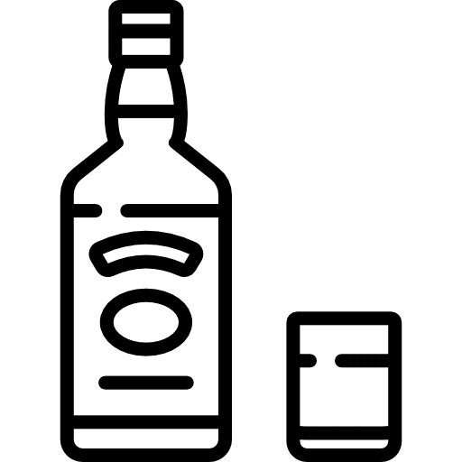 Whiskey bottle alcoholic drink whiskey icon