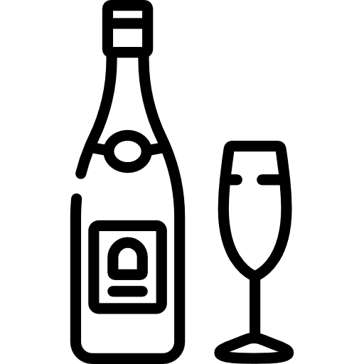 Champagne alcoholic drink alcohol food and restaurant icon Champagne alcoholic drink alcohol food and restaurant icon