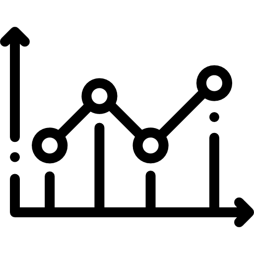 Development career arrows stats icon Development career arrows stats icon