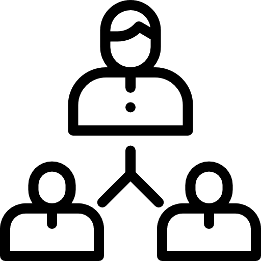 Management working group sharing icon Management working group sharing icon