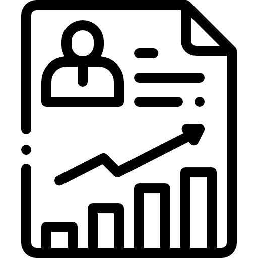 Progress people analytics professions and jobs icon Progress people analytics professions and jobs icon