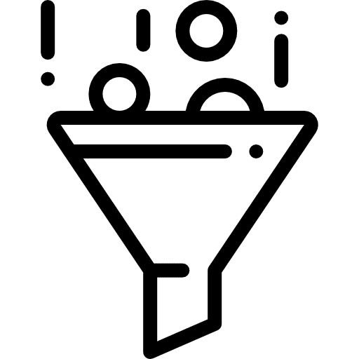 Selective selective tool funnel icon