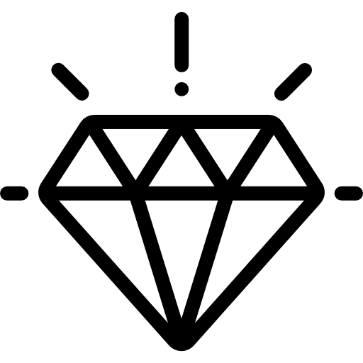 Value fashion jewel diamond icon