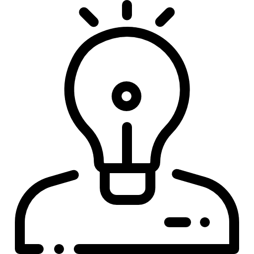 Creative brainstorming creativity learning icon Creative brainstorming creativity learning icon