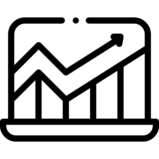 Analytics statistics increase profit icon Analytics statistics increase profit icon