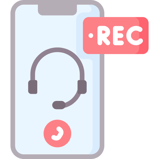 Recorded call customer support telemarketer customer service icon