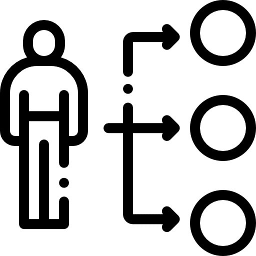 Skills employee approach people icon Skills employee approach people icon