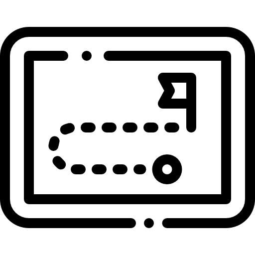 Strategy goal tactical flags icon Strategy goal tactical flags icon