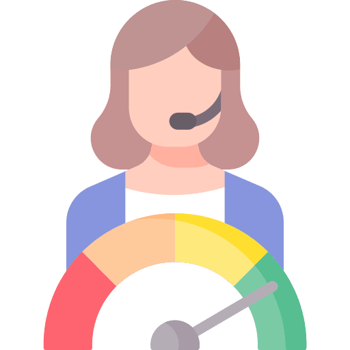 Call center agent technical support performance support icon Call center agent technical support performance support icon