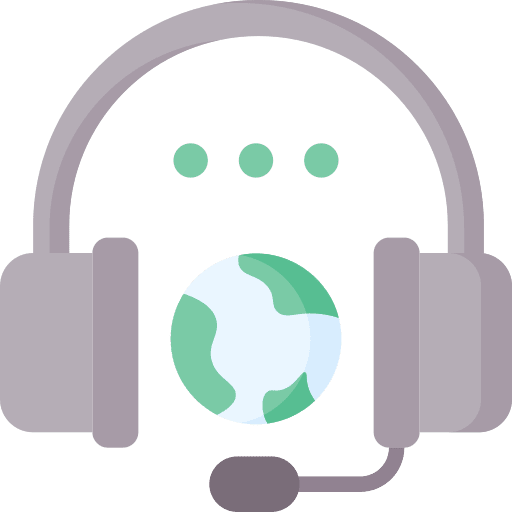 Global global microphone customer service icon Global global microphone customer service icon
