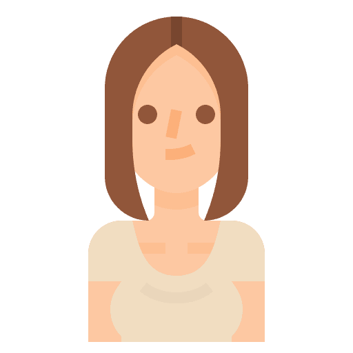 Avatar cute account women icon Avatar cute account women icon