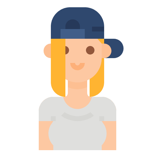 Avatar woman cute profile icon