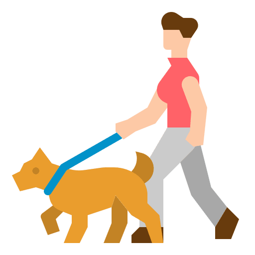 Dog animals walking pet icon