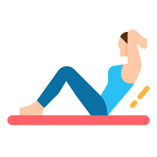 Fitness exercise fitness woman icon