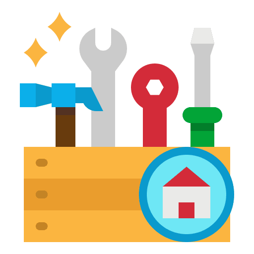 Repair tools toolkit repair tools tool box icon