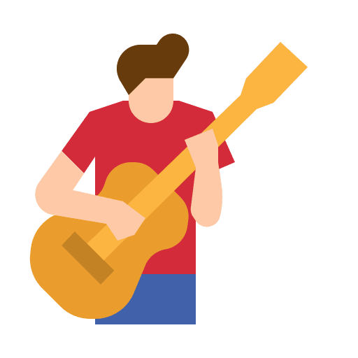 Guitar musician guitar player avatar icon Guitar musician guitar player avatar icon