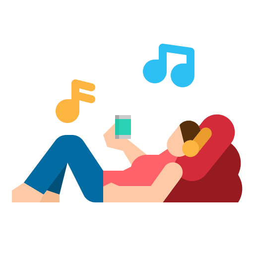 Listening listening woman relax icon