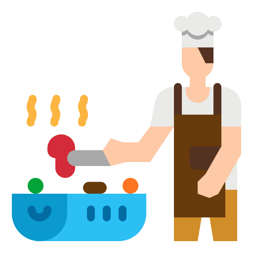 Bbq bbq grill man avatar icon Bbq bbq grill man avatar icon