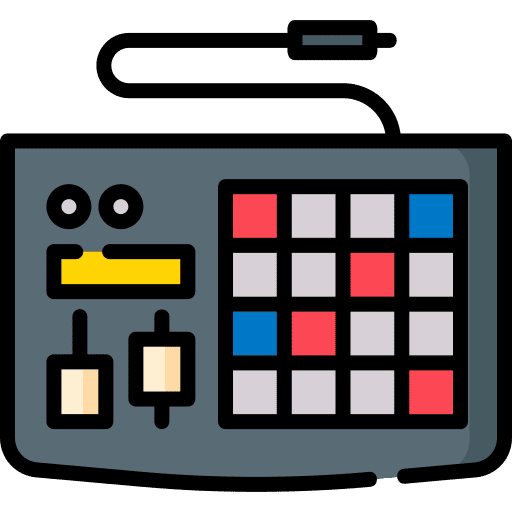 Drum music pad controller icon Drum music pad controller icon