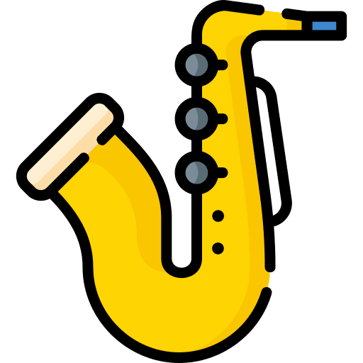 Saxophone musical instrument music instrument music and multimedia icon Saxophone musical instrument music instrument music and multimedia icon