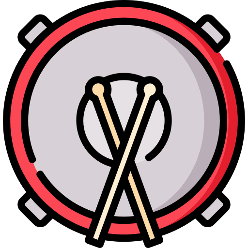 Drum percussion drum hobbies and free time icon Drum percussion drum hobbies and free time icon