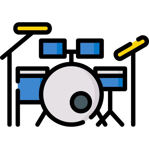 Drum set percussion instrument musical instrument orchestra icon Drum set percussion instrument musical instrument orchestra icon