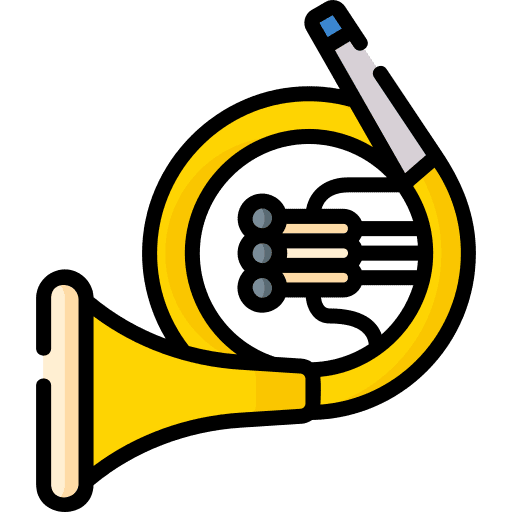French horn music instrument music music and multimedia icon French horn music instrument music music and multimedia icon