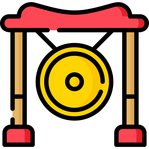 Gong oriental orchestra music and multimedia icon Gong oriental orchestra music and multimedia icon