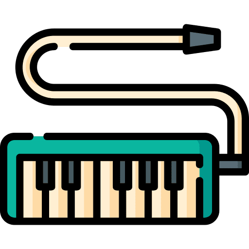 Melodica instrument orchestra wind instrument icon Melodica instrument orchestra wind instrument icon