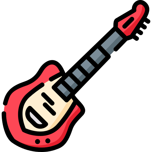 Bass music and multimedia rock electronics icon Bass music and multimedia rock electronics icon