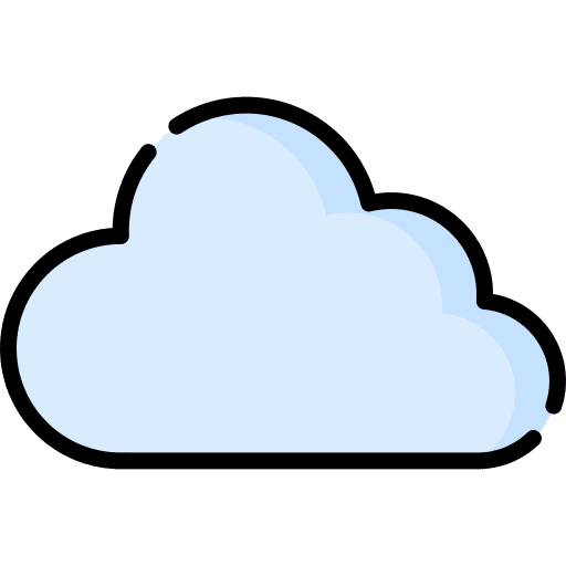 Cloud computing cloud data integration hosting icon