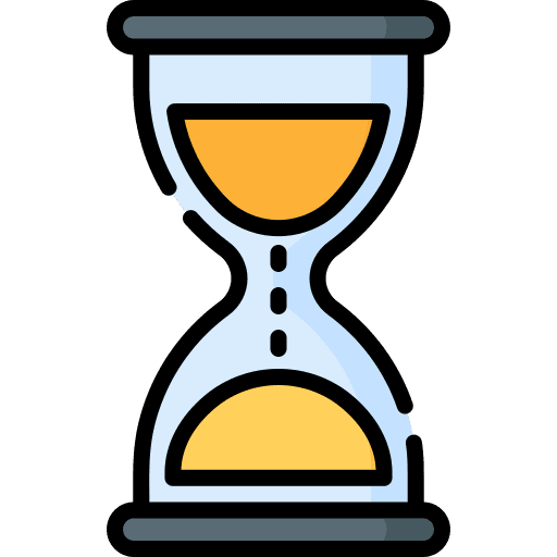 Hourglass time and date hours hourglass icon