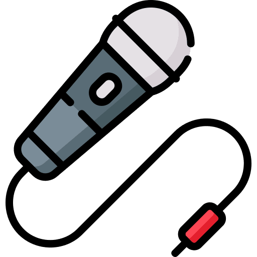 Microphone birthday and party karaoke electronics icon Microphone birthday and party karaoke electronics icon