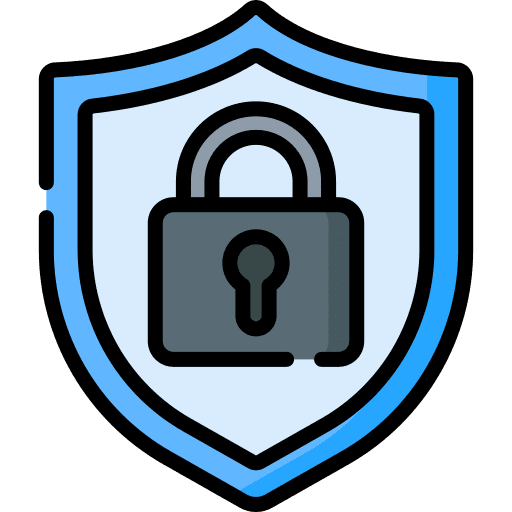 Security quality protection multimedia icon