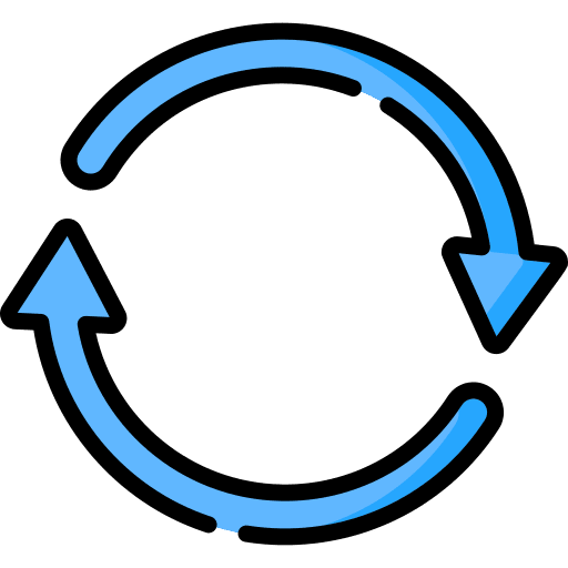 Synchronization arrows ui recurrent icon