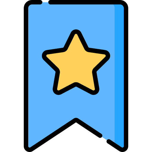 Bookmark badge shapes interface icon