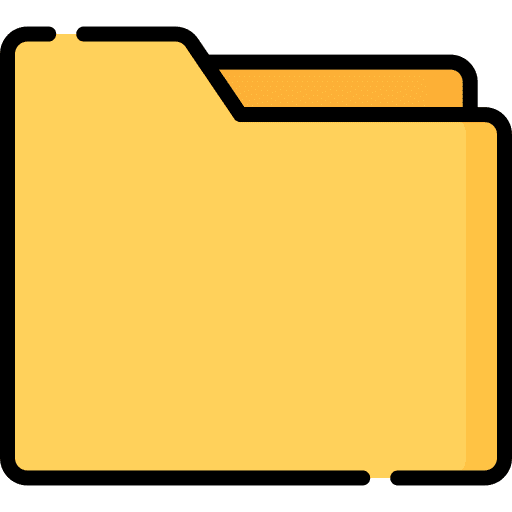 Folder data storage folder interface icon