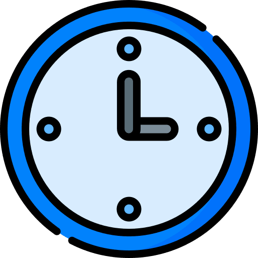 Clock time and date watch ui icon
