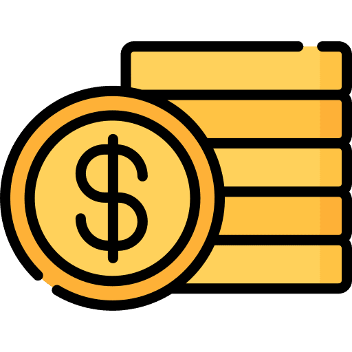 Coins money coins business and finance icon