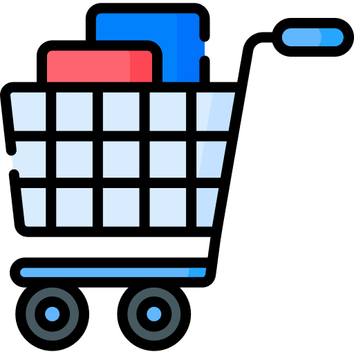 Shopping cart store shopping cart commerce and shopping icon