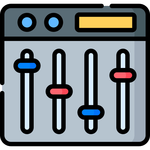 Sound level sound bars music player electronics icon