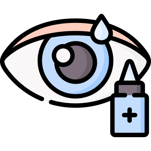 Eye drops cleaning organ treatment icon Eye drops cleaning organ treatment icon